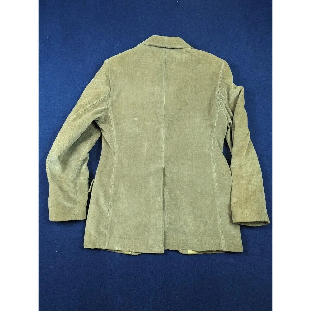 Vintage Cortefiel Jacket Mens 39 Brown Corduroy Western Blazer Sport Coat Cowboy